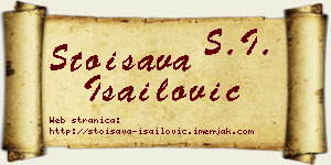 Stoisava Isailović vizit kartica